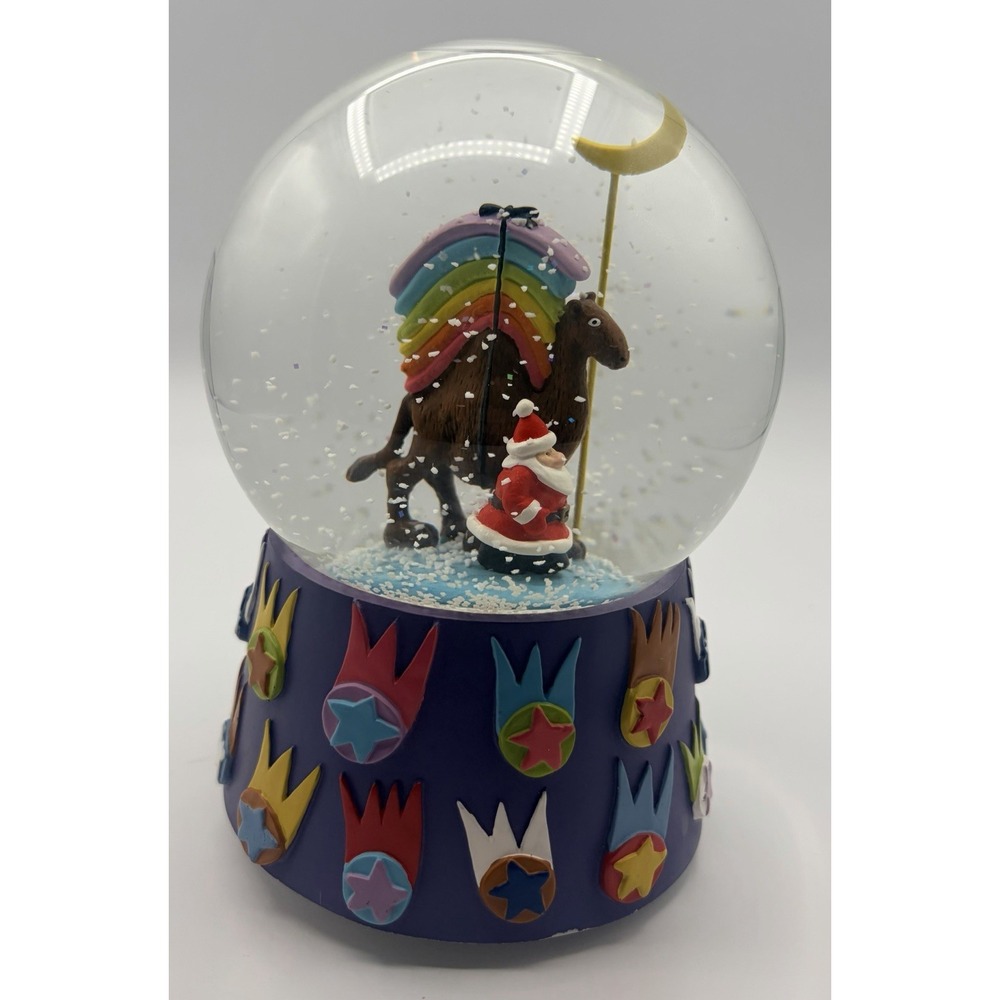 1995 Neiman Marcus Musical Christmas Snow Globe Catch a Falling Star Dept 56
